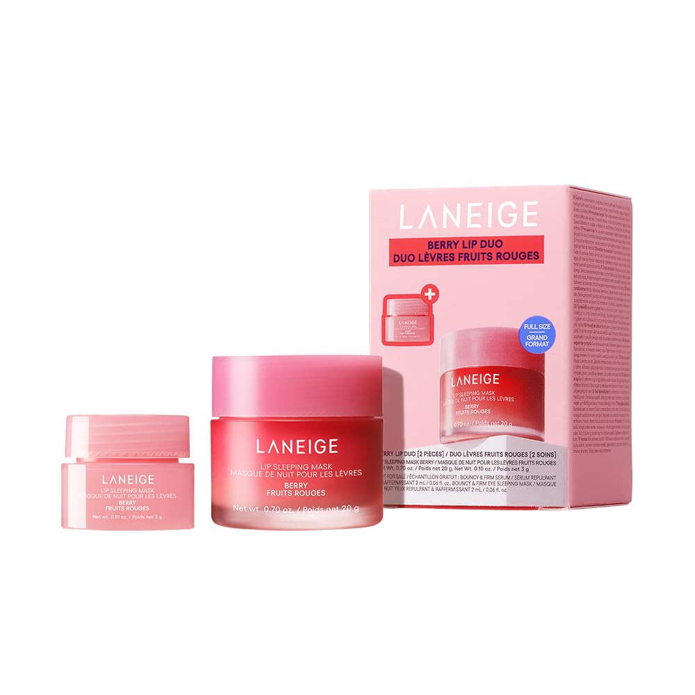 HotLANEIGE Lip Sleeping Mask: Korean Overnight Treatment For Dry Lips | Hydrating & Nourishing Overnight Lip Treatment Mask with Vitamin C, Shea & Murumuru Seed Butter | Now Build Your Own Bespoke Swirl