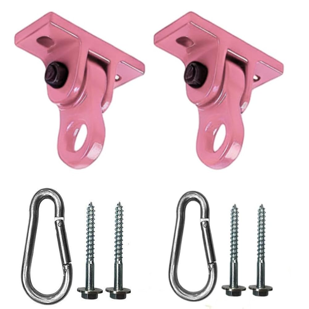 HotABUSA Heavy Duty Black Swing Hangers Screws Bolts Included Over 5000 lb Capacity Playground Porch Yoga Seat Trapeze Wooden Sets Indoor Outdoor 2 Pack