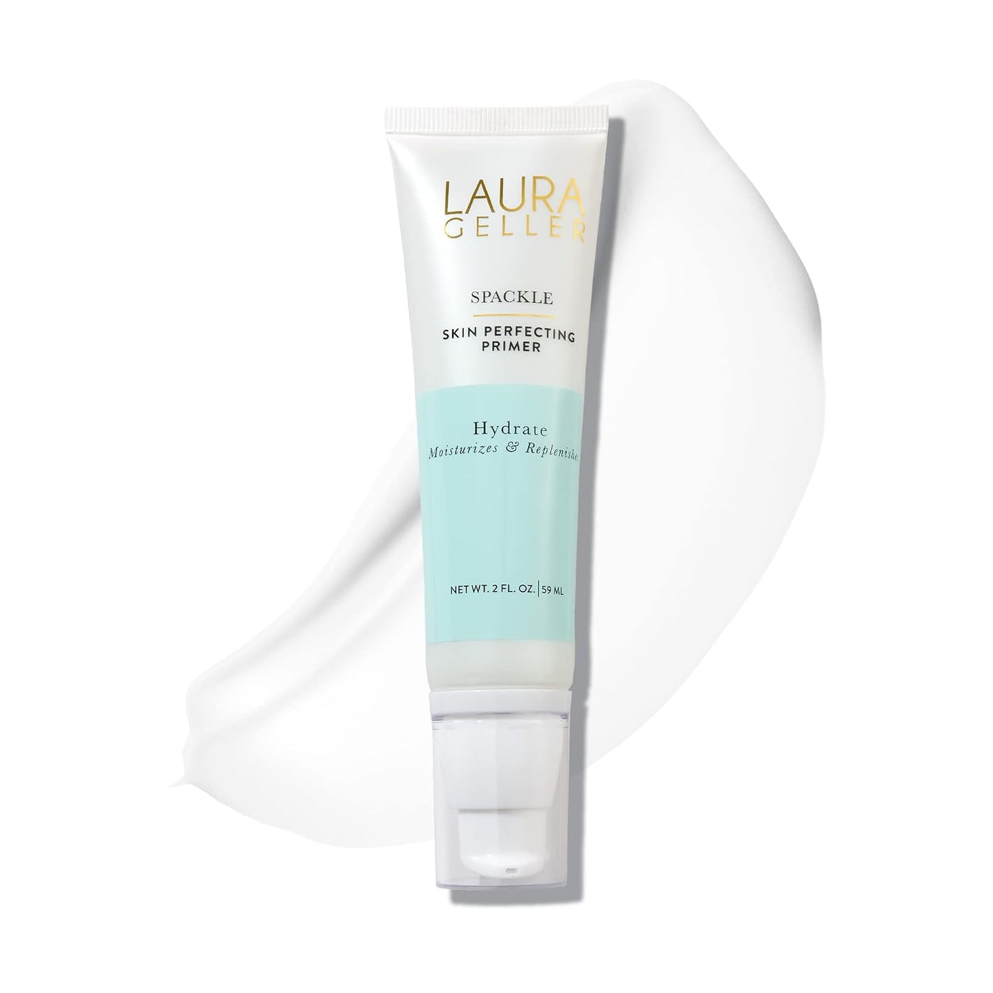 HotLAURA GELLER NEW YORK Spackle Primer - Hydrate - Super-Size 2 Fl Oz - Hyaluronic Acid Makeup Primer for Mature Skin