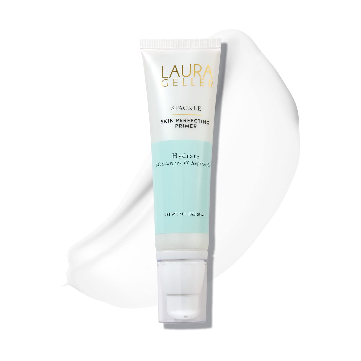 HotLAURA GELLER NEW YORK Spackle Primer - Hydrate - Super-Size 2 Fl Oz - Hyaluronic Acid Makeup Primer for Mature Skin