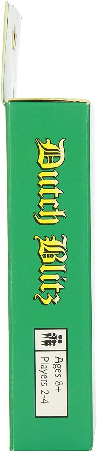 HotDutch Blitz Card Game - Original Fast Paced Family Game with 160 Cards | Exciting 2-4 player competition for ages 8+, includes 4 colorful decks, simple rules, and quick-to-learn strategy play