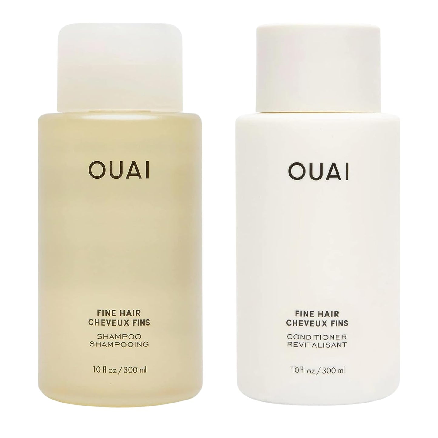 HotOUAI Fine Shampoo and Conditioner Set - Sulfate Free Shampoo and Conditioner for Women & Men - Made with Keratin, Marshmallow Root, Shea Butter & Avocado Oil - Free of Parabens & Phthalates (10 Fl Oz)