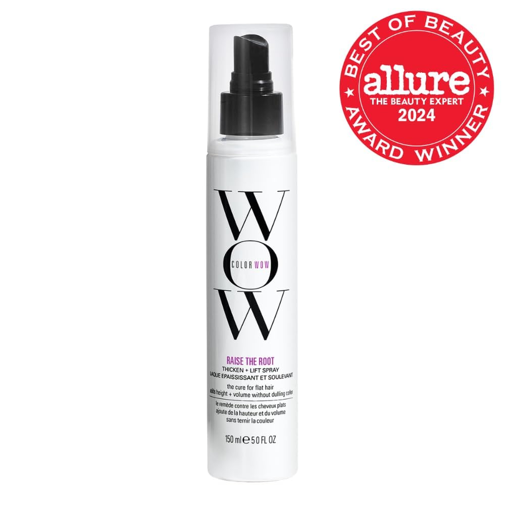 HotCOLOR WOW Raise the Root Thicken and Lift Spray, Root Lift and Volume Spray for Fine Flat Hair