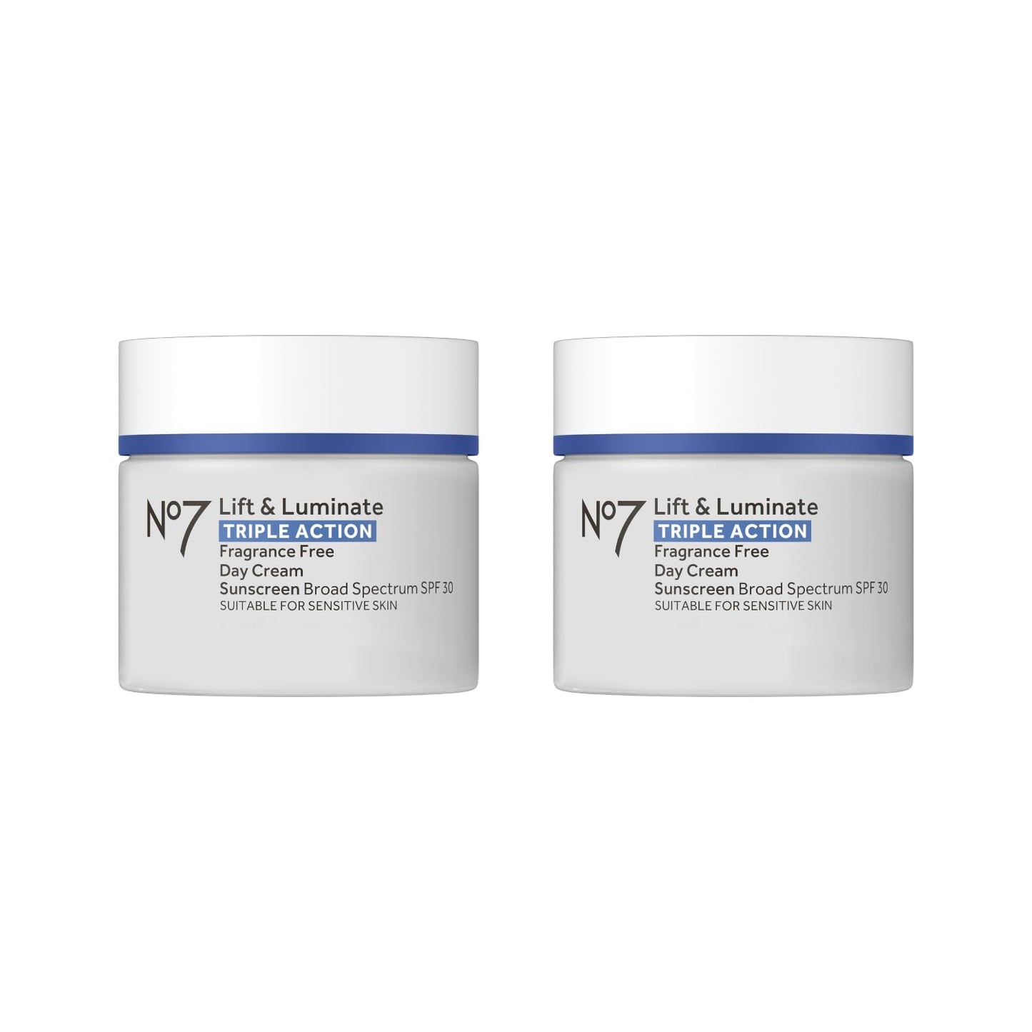 HotNo7 Lift & Luminate Triple Action Face Cream - Fragrance Free Face Moisturizer with SPF 30 - Formulated with Anti Aging Collagen Peptides & Brightening Complex (1.69 Oz)