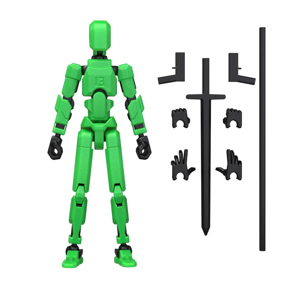 Hot MerryXD 6 Pack Assembly Completed T13 3D Action Figure,Dummy Nova Titan Lucky 13 Action Figure 3D Printed Multi-Jointed Movable Toy