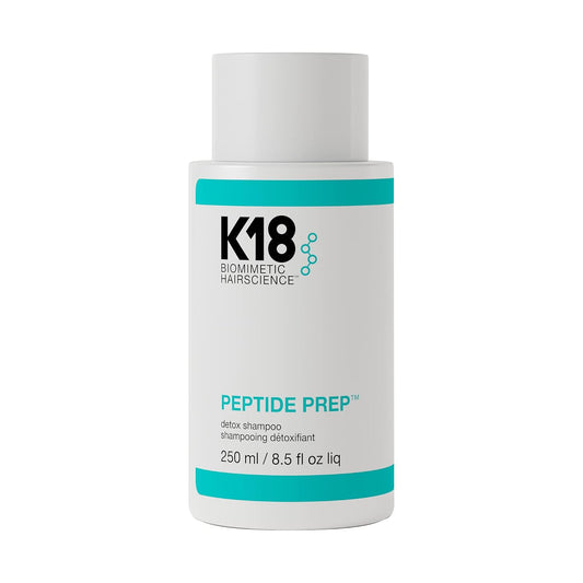 HotK18 Peptide Prep™ Detox Shampoo - Color Safe Clarifying Shampoo for Build Up Removal - Gently Removes Dirt, Oil + Metals from Hard Water with Activated Charcoal + Salicylic Acid