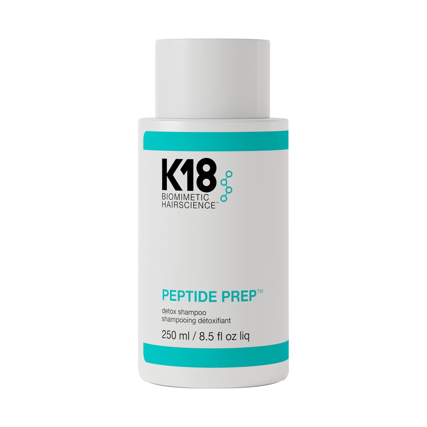 HotK18 Peptide Prep™ Detox Shampoo - Color Safe Clarifying Shampoo for Build Up Removal - Gently Removes Dirt, Oil + Metals from Hard Water with Activated Charcoal + Salicylic Acid