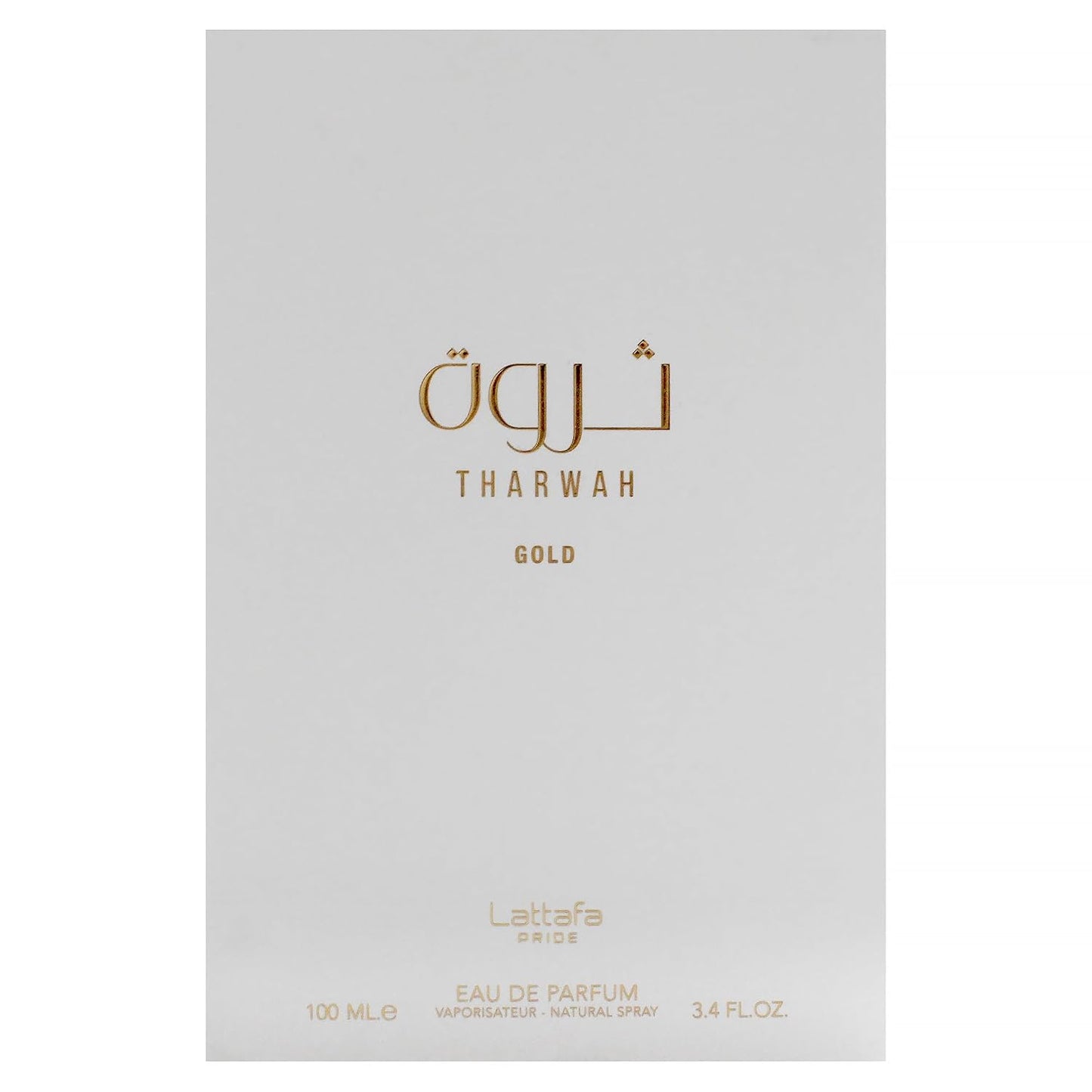 Hot Lattafa Perfumes Tharwah Gold for Unisex Eau de Parfum Spray, 3.4 Ounce