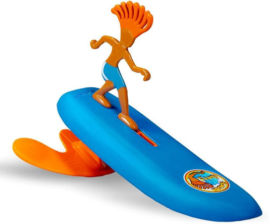 Hot Surfer Dudes Classics Wave Powered Mini-Surfer and Surfboard Toy - Hanalei Harry