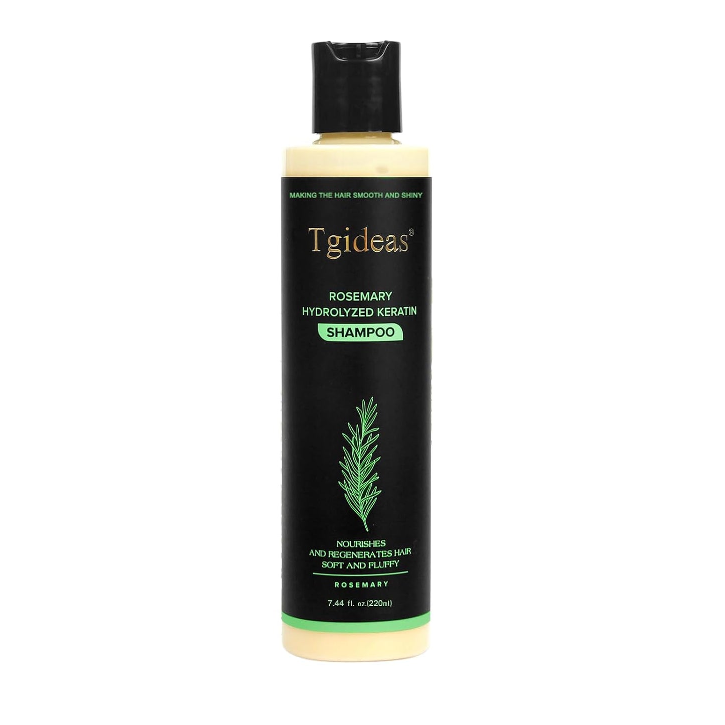 HotTgideas Rosemary & Biotin Shampoo for Thinning Hair, Volumizing Shampoo for Fuller, Thicker Hair, Strengthening & Nourishing Formula with Root Lift, Gentle Daily Care for Women & Men (7.4 fl oz)