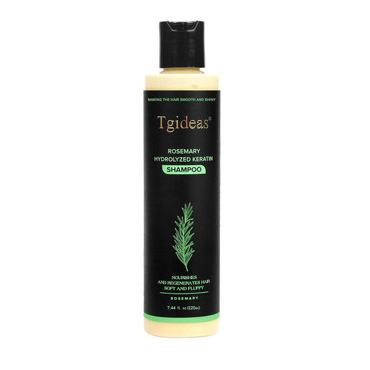 HotTgideas Rosemary & Biotin Shampoo for Thinning Hair, Volumizing Shampoo for Fuller, Thicker Hair, Strengthening & Nourishing Formula with Root Lift, Gentle Daily Care for Women & Men (7.4 fl oz)