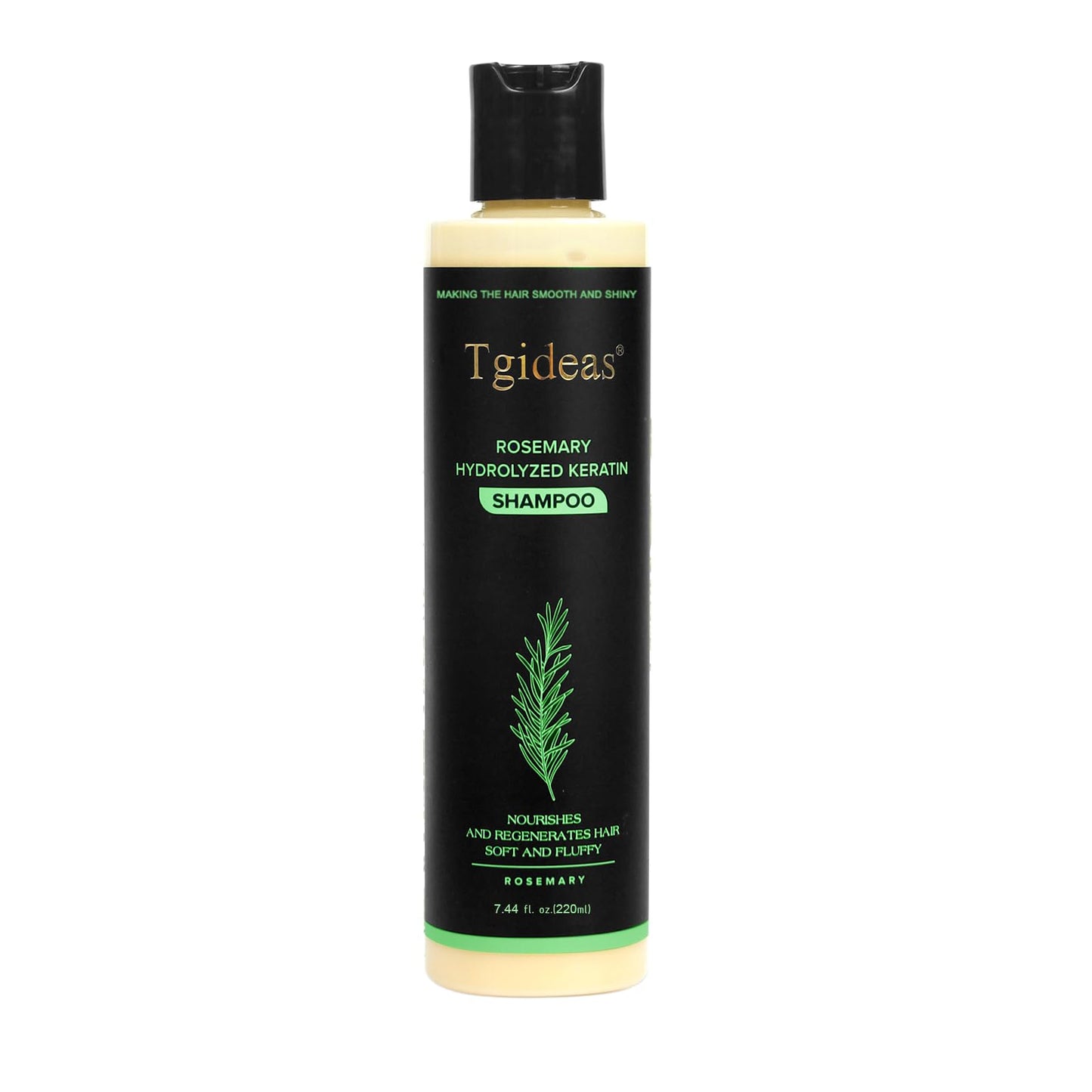 HotTgideas Rosemary & Biotin Shampoo for Thinning Hair, Volumizing Shampoo for Fuller, Thicker Hair, Strengthening & Nourishing Formula with Root Lift, Gentle Daily Care for Women & Men (7.4 fl oz)