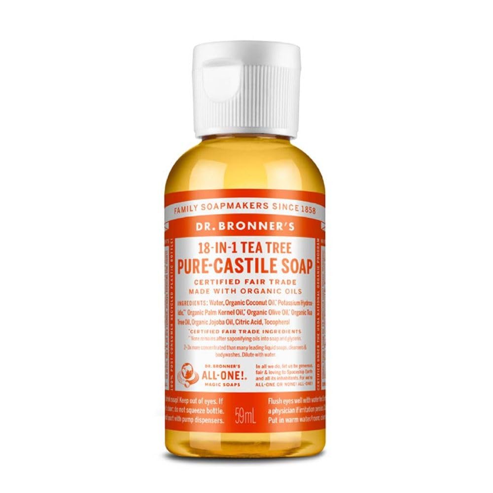 HotDr. Bronner's Pure-Castile Liquid Soap, Made with Organic Oils, 18-in-1 Uses: Face, Body, Hair, Laundry, Pets and Dishes, Concentrated, Vegan, Non-GMO, Lavender, 32 Oz