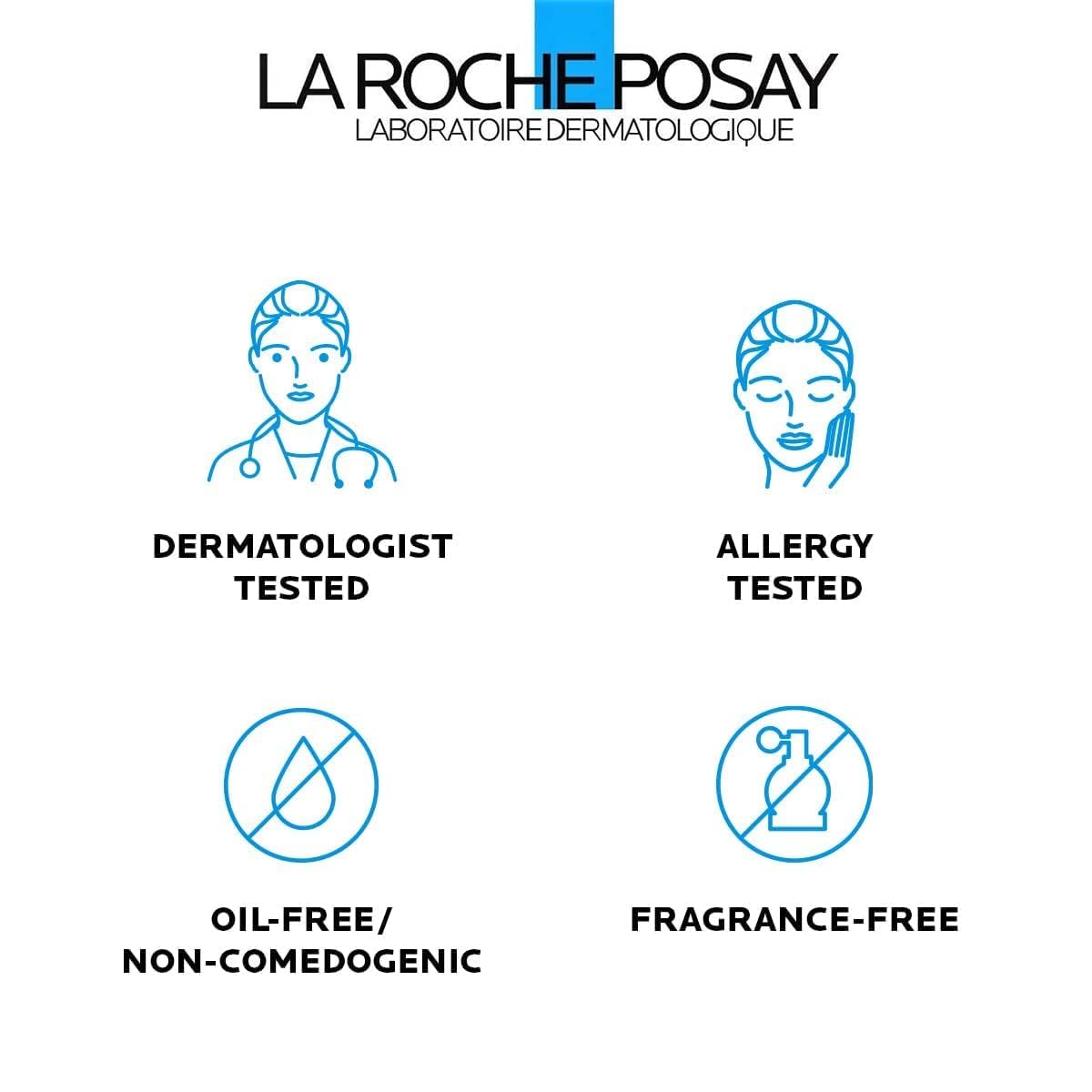 HotLa Roche-Posay Effaclar Medicated Gel Cleanser, 2% Salicylic Acid Cleanser + LHA + Glycerin, Foaming Acne Face Wash, Helps Clear & Prevent Acne Breakouts, Oil Free, Targets Excess Oil