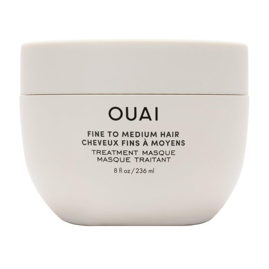 HotOUAI Fine to Medium Hair Treatment Mask - Lightweight Deep Conditioning Hair Mask with Shea Butter, Keratin & Panthenol - Helps Hydrate, Fight Frizz, Strengthen & Repair Damage (8 oz)