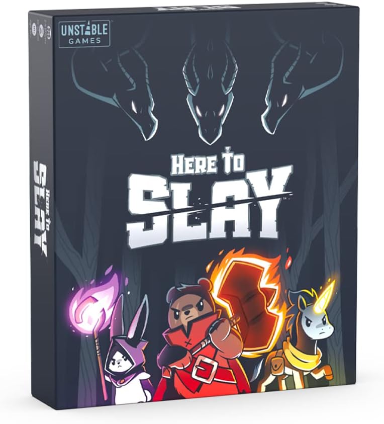 Hot Unstable Games Here to Slay Card Game - Fantasy Adventure Strategy Game for 2-6 Players, Ages 10 and Up - Family Game Night Card Game from the Creators of Unstable Unicorns
