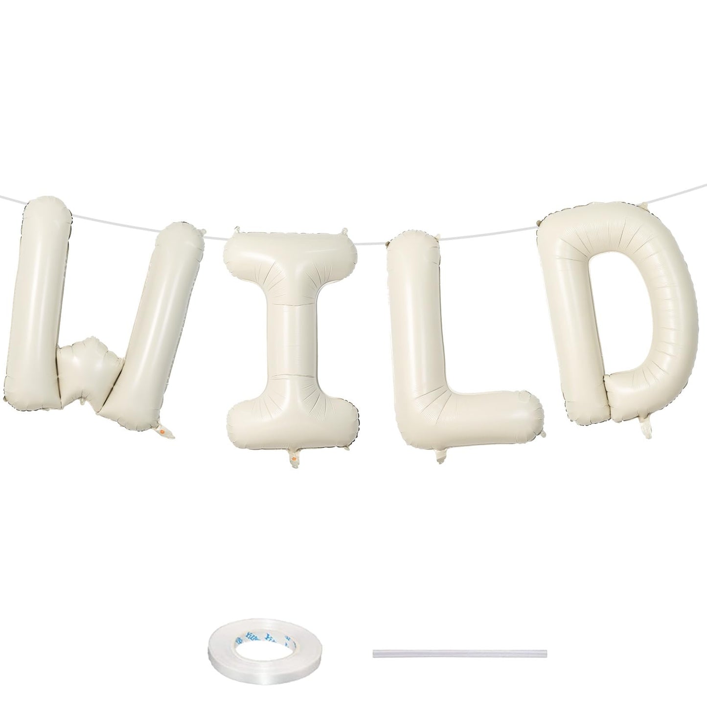 Hot40 Inch Beige BRIDE Balloons Bachelorette for Bridal Shower, Cream White Sand Bride Mylar Foil Banner Letter Sign, Bridal Balloon Banner for Wedding Engagement Bride To Be Party Favors Decorations