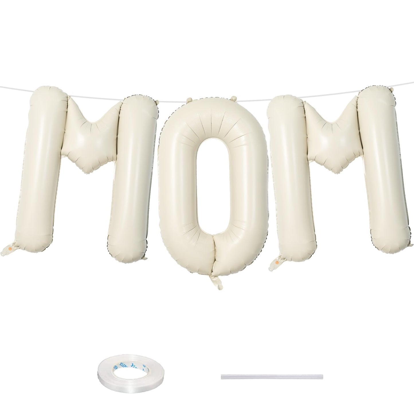 Hot40 Inch Beige BRIDE Balloons Bachelorette for Bridal Shower, Cream White Sand Bride Mylar Foil Banner Letter Sign, Bridal Balloon Banner for Wedding Engagement Bride To Be Party Favors Decorations