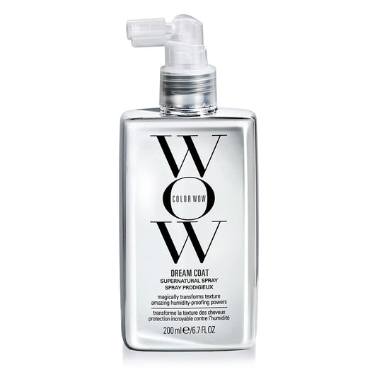 HotCOLOR WOW Dream Coat Supernatural Spray, Anti-Humidity Frizz Control and Heat Protectant for Glassy, Shiny Hair