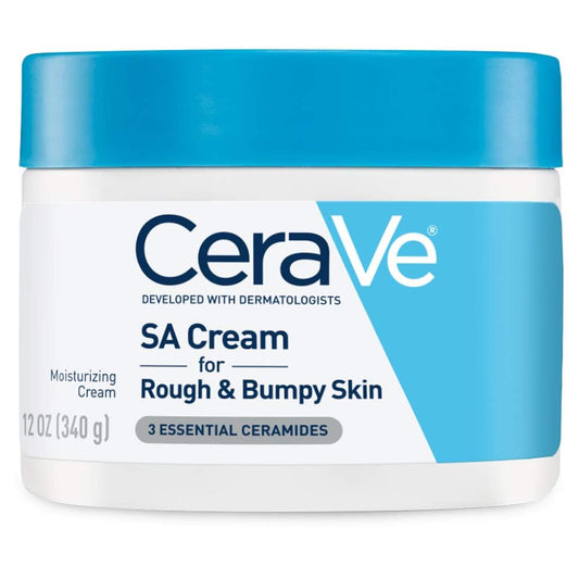 HotCeraVe Moisturizing Cream with Salicylic Acid, Exfoliating Body Cream with Lactic & Hyaluronic Acid, Niacinamide, and Ceramides, Fragrance Free & Allergy Tested, 12 Ounce