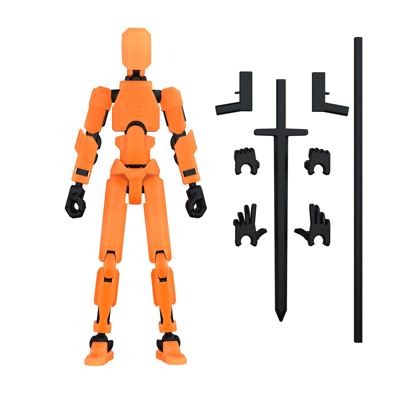 Hot MerryXD 6 Pack Assembly Completed T13 3D Action Figure,Dummy Nova Titan Lucky 13 Action Figure 3D Printed Multi-Jointed Movable Toy