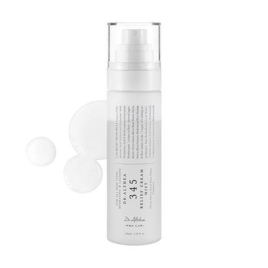 HotDr.Althea 345 Relief Cream Mist, Korean Vegan Skin Care, 3.38 Fl Oz | Insant Hydration, Calming Skin Irritation with Hyaluronic Acid, Panthenol, Centella Asiatica Leaf Water, Madecassoside