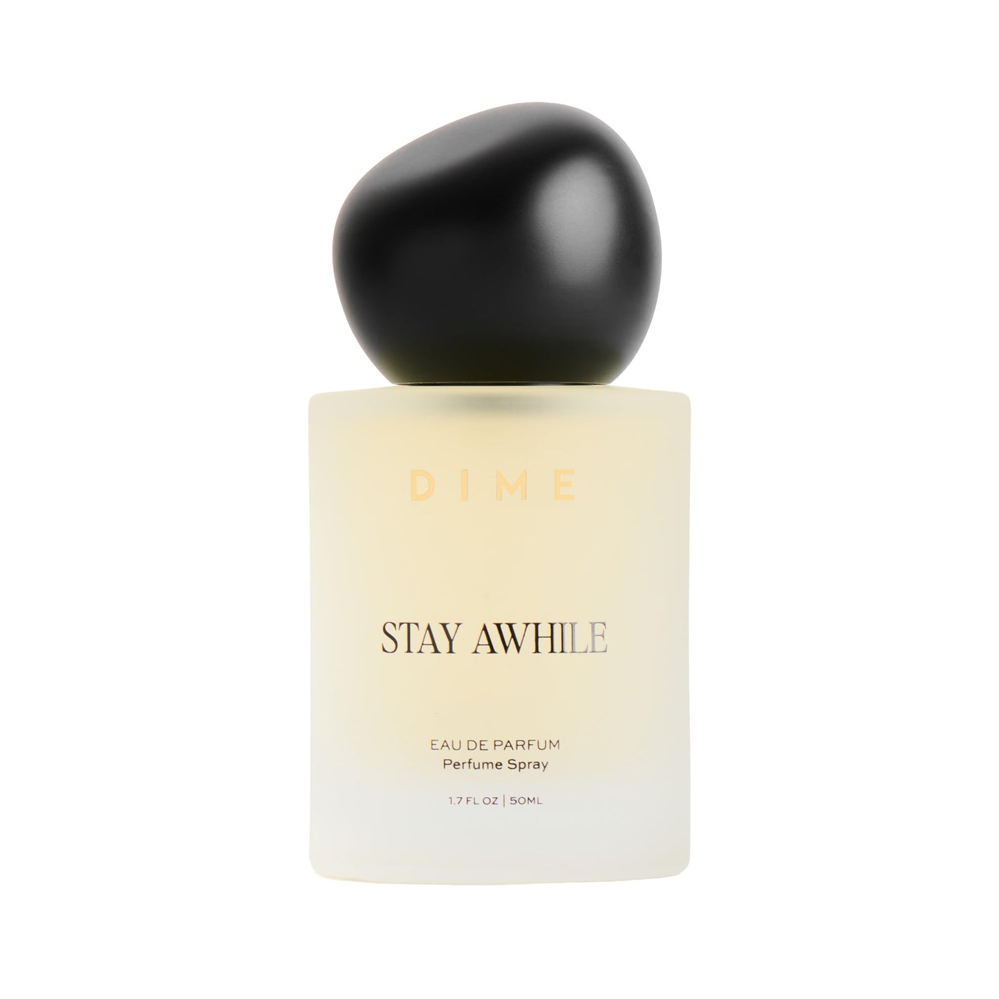 Hot DIME Beauty Stay Awhile Perfume for Women, Warm Gourmand with Toasted Pistachio, Cashmere Musk, and Vanilla Bean Clean, Vegan, Cruelty-Free Fragrance, 1.7 oz / 50 ml