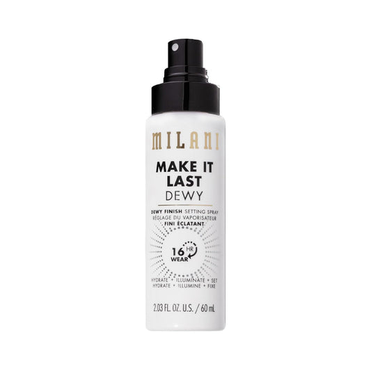 HotMilani Setting Spray + Primer, Make It Last Dewy - Dewy Finish Moisturizing Formula for Glow on the Go, Setting Spray for Makeup and Face Primer, Prime + Set + Hydrate, 2.03 Fl. Oz