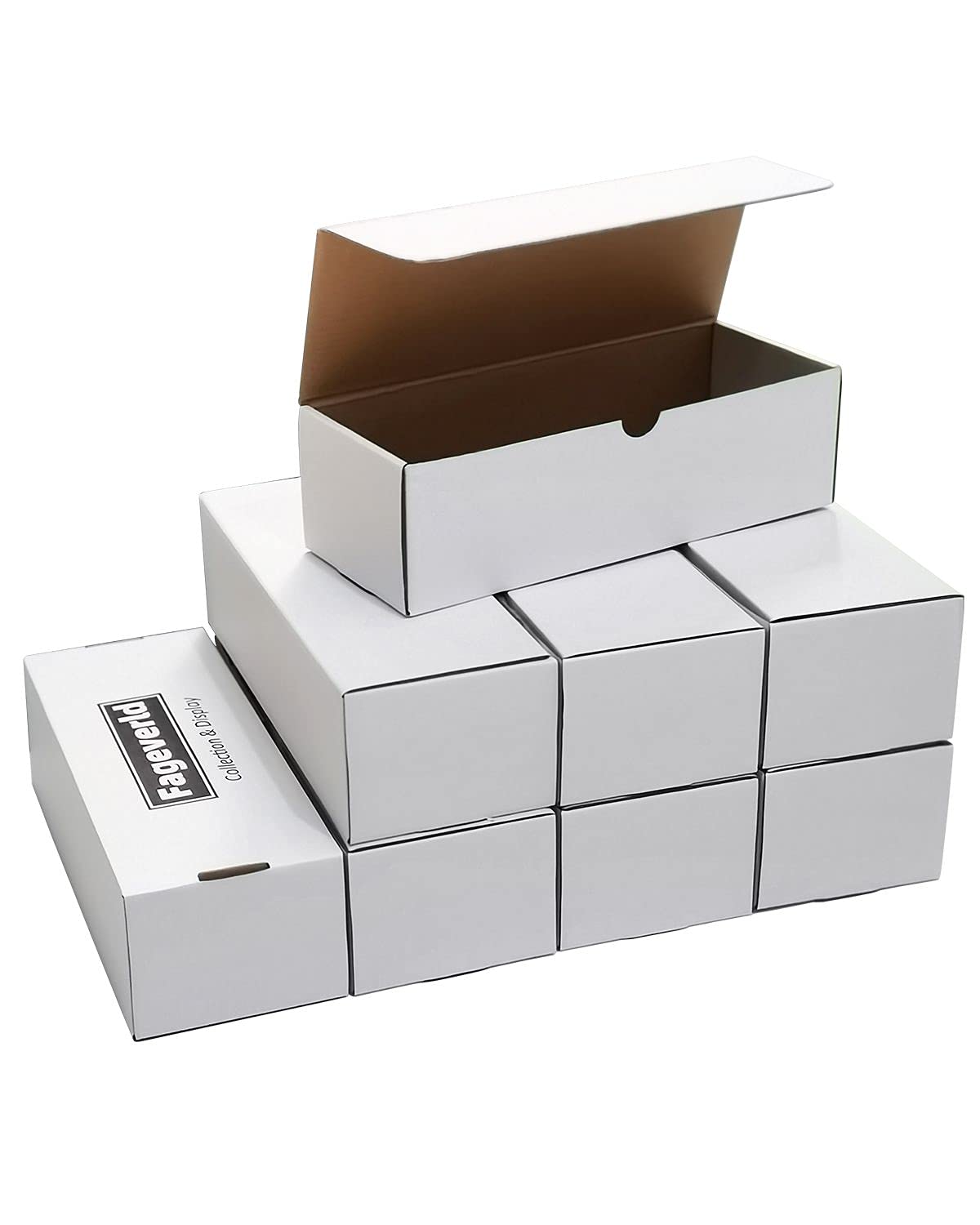 Hot Fageverld Trading Card Storage Box, Mtg Storage Box with Dividers, Cardboard Collector Box for TCG, Baseball Sports Cards, 6 Count