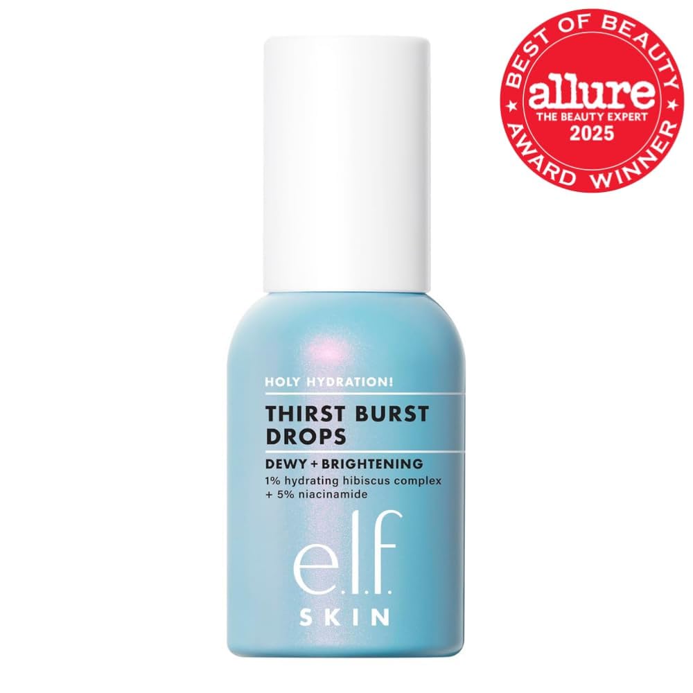 Hote.l.f. SKIN Holy Hydration! Thirst Burst Drops, Serum For A Radiant Complexion Instantly & Over Time, Made With Hyaluronic Acid, Vegan & Cruelty-Free
