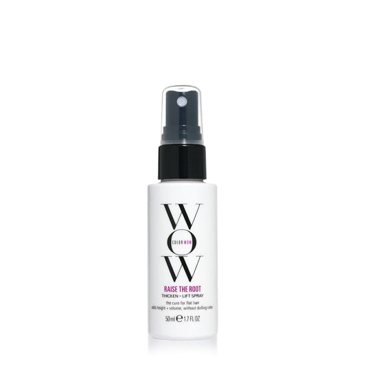 HotCOLOR WOW Raise the Root Thicken + Lift Spray, 1.7 fl oz All-Day Volume for Fine, Flat Hair without Dulling Color