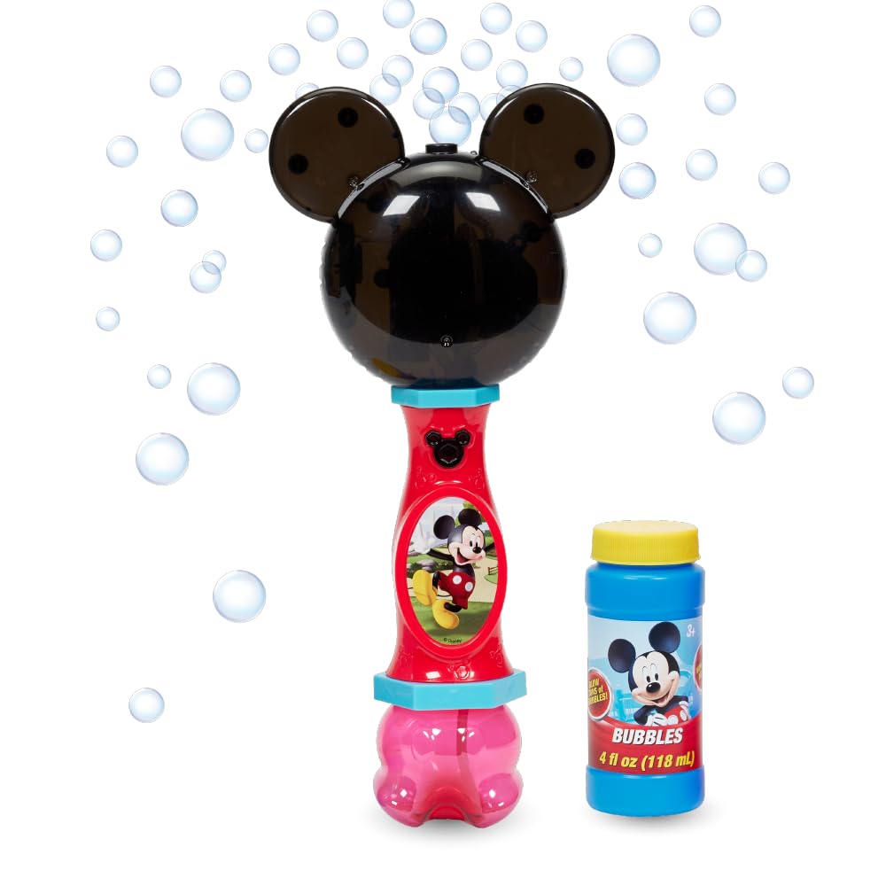Hot Little Kids Disney Minnie Mouse Light and Sound Musical Bubble Wand, Includes Bubble Solution, Multi (2051)
