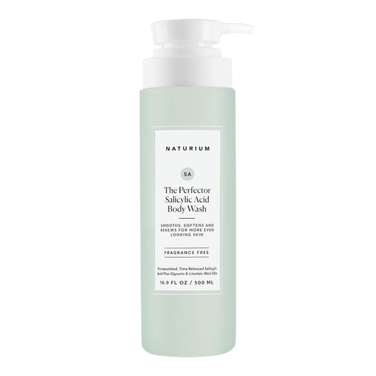 HotNaturium The Perfector Salicylic Acid Body Wash, Gentle & Smoothing Cleanser, 16.9 oz