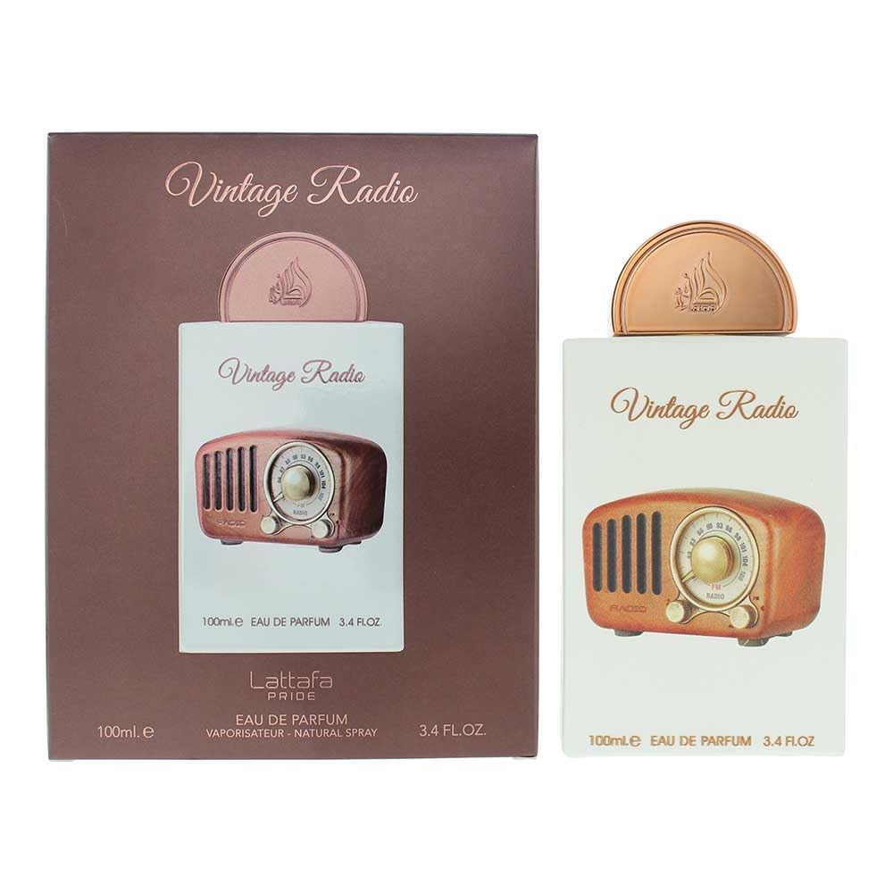 Hot Lattafa Pride Vintage Radio for Unisex Eau de Parfum Spray, 3.4 Ounce / 100 ml