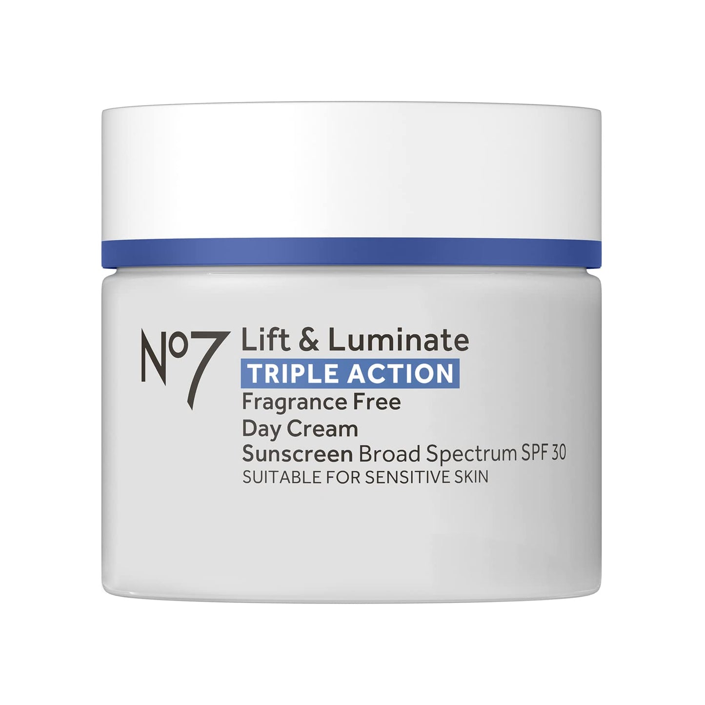 HotNo7 Lift & Luminate Triple Action Face Cream - Fragrance Free Face Moisturizer with SPF 30 - Formulated with Anti Aging Collagen Peptides & Brightening Complex (1.69 Oz)