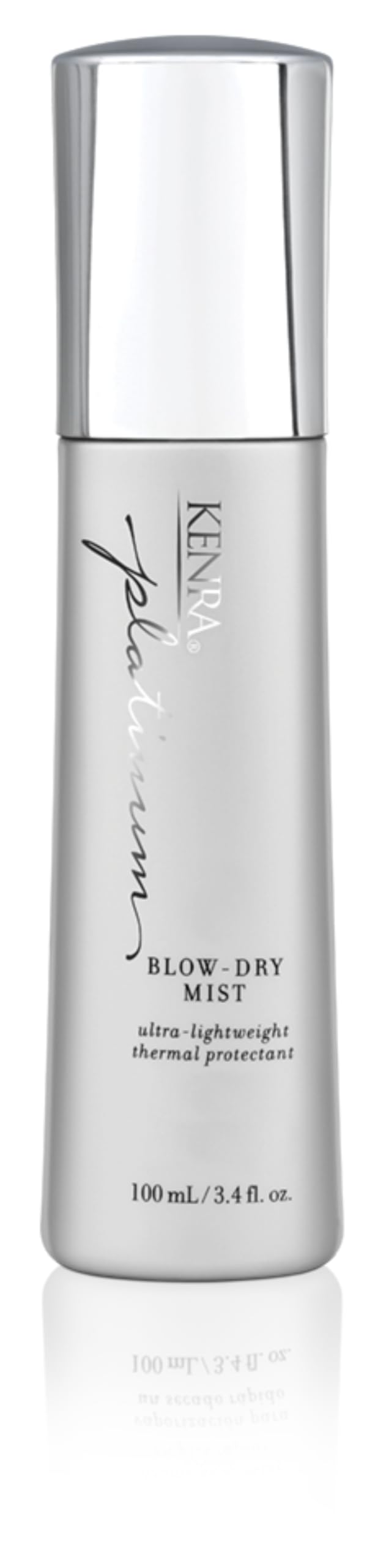 HotKenra Platinum Blow-Dry Mist | Ultra-Lightweight Thermal Protectant | Detangles, Smooths, & Softens | Eliminates Frizz & Resists Humidity | Fine To Medium Hair