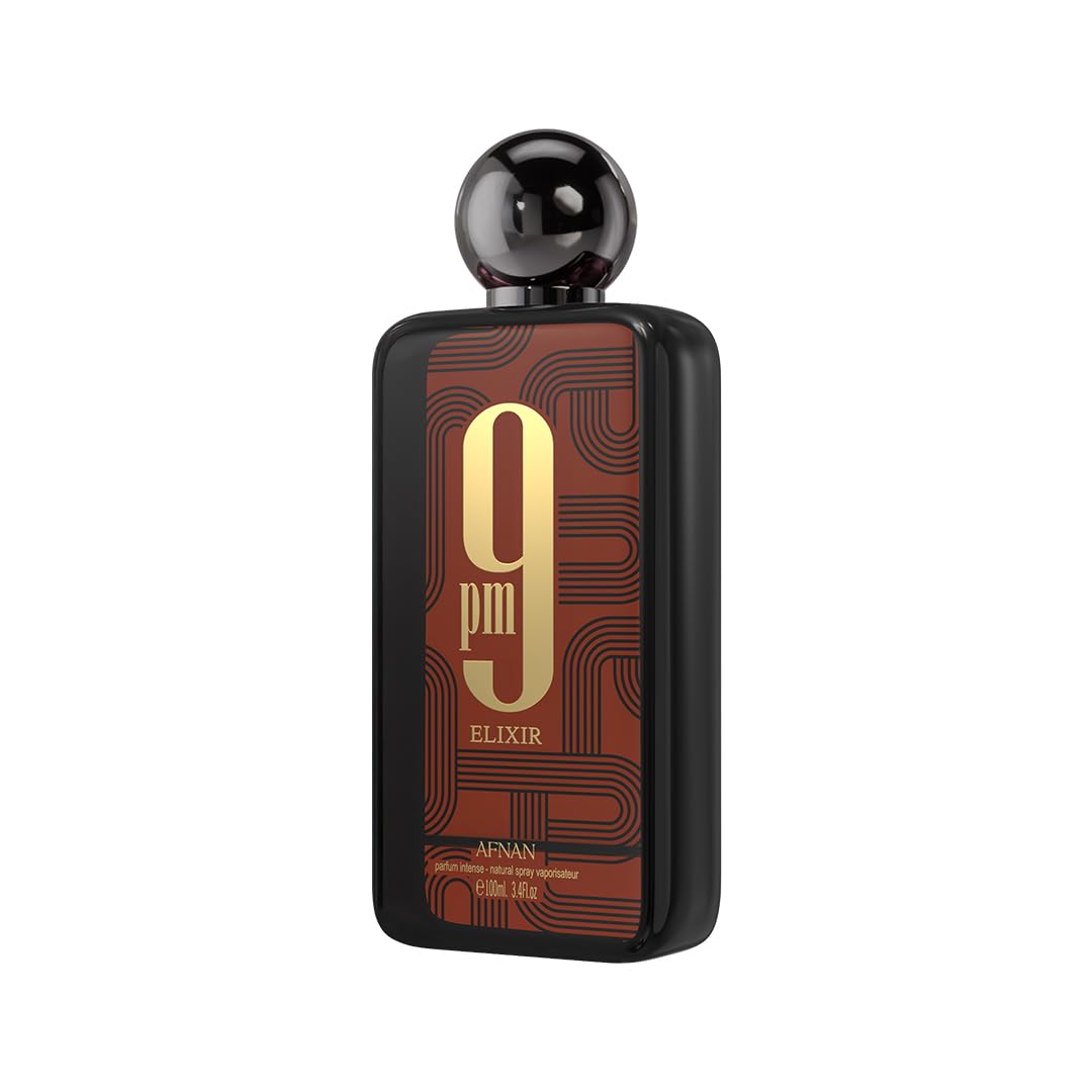 Hot Afnan 9 PM Elixir Unisex Extrait de Parfum, 3.4 Fl. Oz