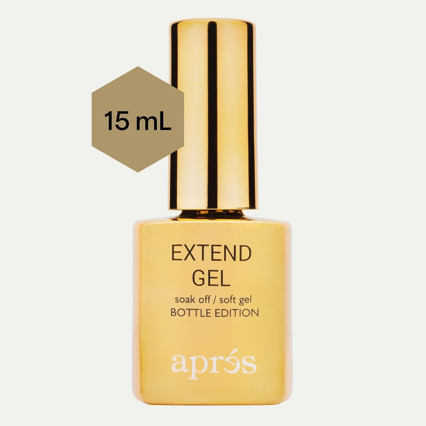 HotAprés Extend Gel Gold Bottle Edition - Gel-X Tips Adhesive (15 ml)