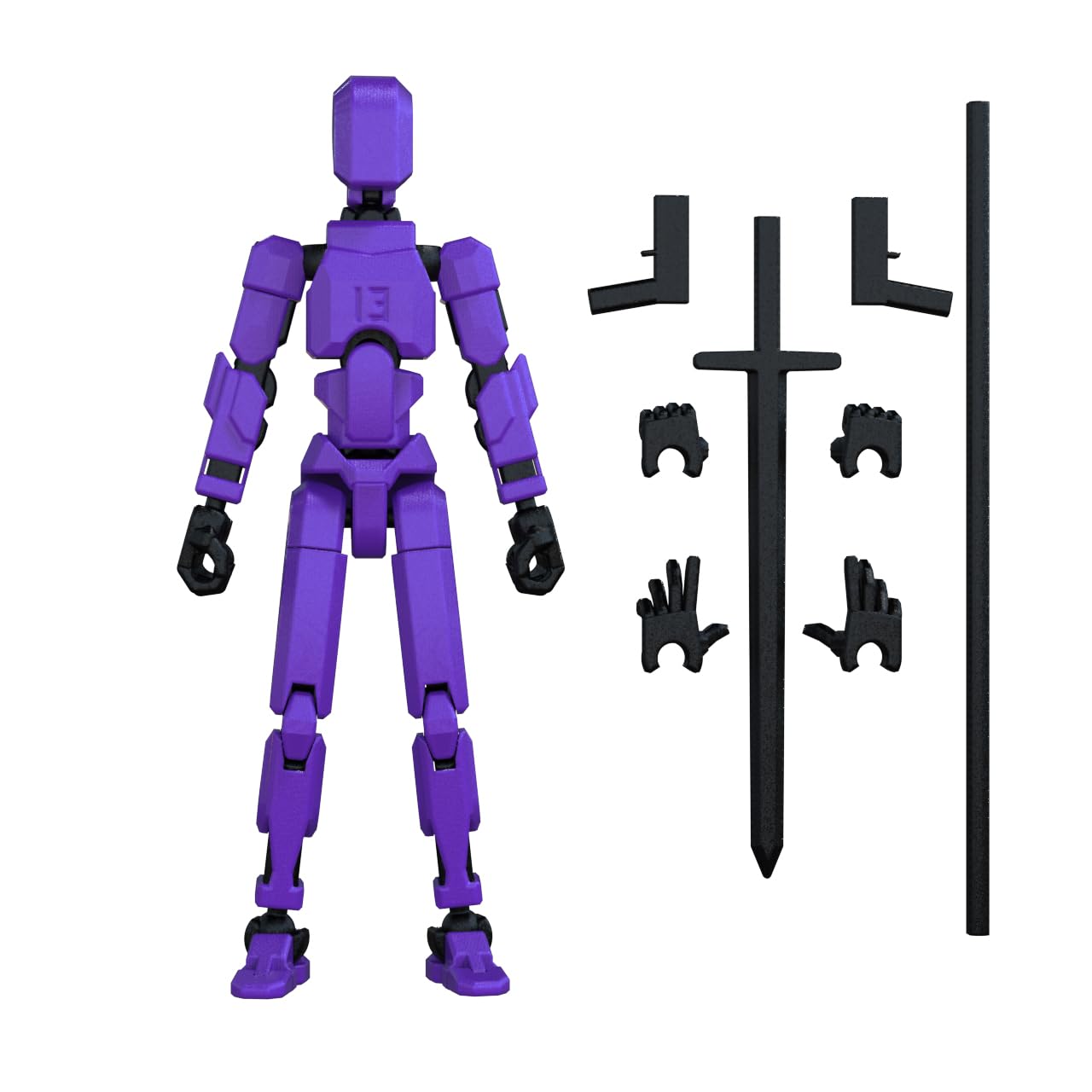 Hot MerryXD 6 Pack Assembly Completed T13 3D Action Figure,Dummy Nova Titan Lucky 13 Action Figure 3D Printed Multi-Jointed Movable Toy