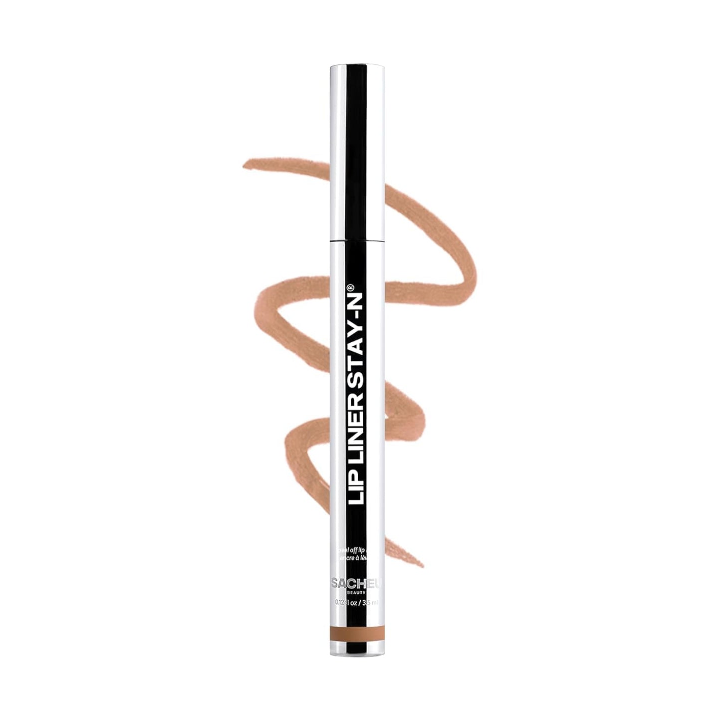 HotSacheu Lip Liner STAY-N Peel Off Lip Stain — Long Lasting Waterproof Lip Tint with Hyaluronic Acid & Vitamin E — Transfer Proof Matte Finish (p-INKED)