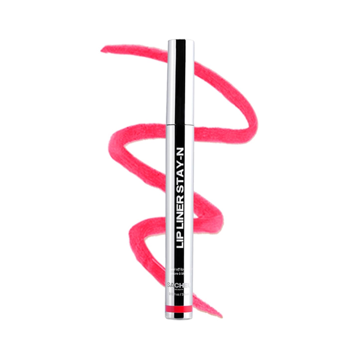 HotSacheu Lip Liner STAY-N Peel Off Lip Stain — Long Lasting Waterproof Lip Tint with Hyaluronic Acid & Vitamin E — Transfer Proof Matte Finish (p-INKED)