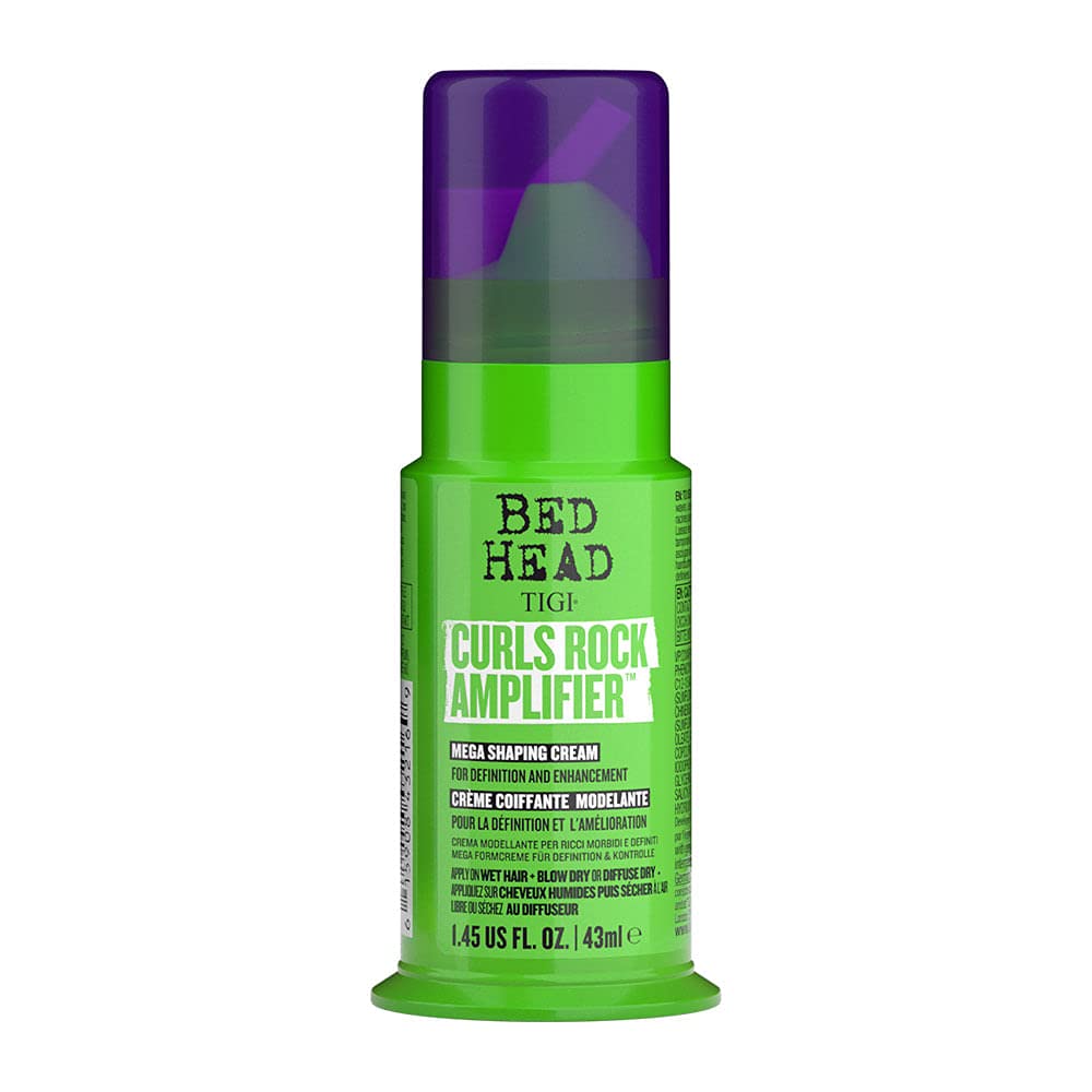 HotTIGI Bed Head Curls Rock Amplifier Curl Cream for Definition and Enhancement of All Curly Hair Types, 3.38 fl oz