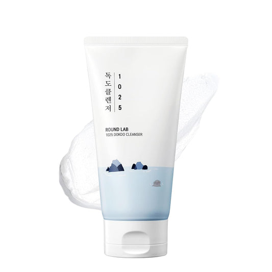 HotROUND LAB 1025 Dokdo Cleanser, 5.07 Fl Oz | Low pH Facial Cleanser, For Sensitive Skin, Deep Sea Water, Hydrating Face Wash, Korean Skin Care