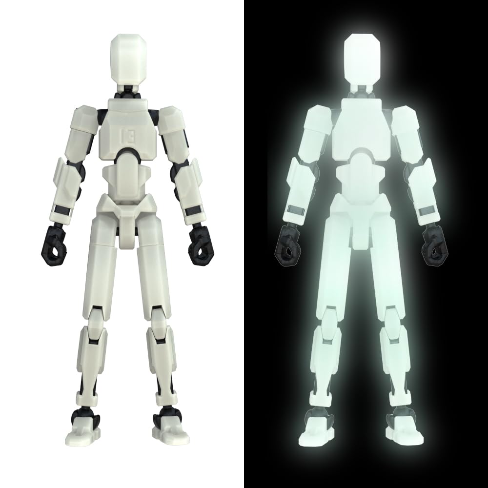 Hot MerryXD 6 Pack Assembly Completed T13 3D Action Figure,Dummy Nova Titan Lucky 13 Action Figure 3D Printed Multi-Jointed Movable Toy