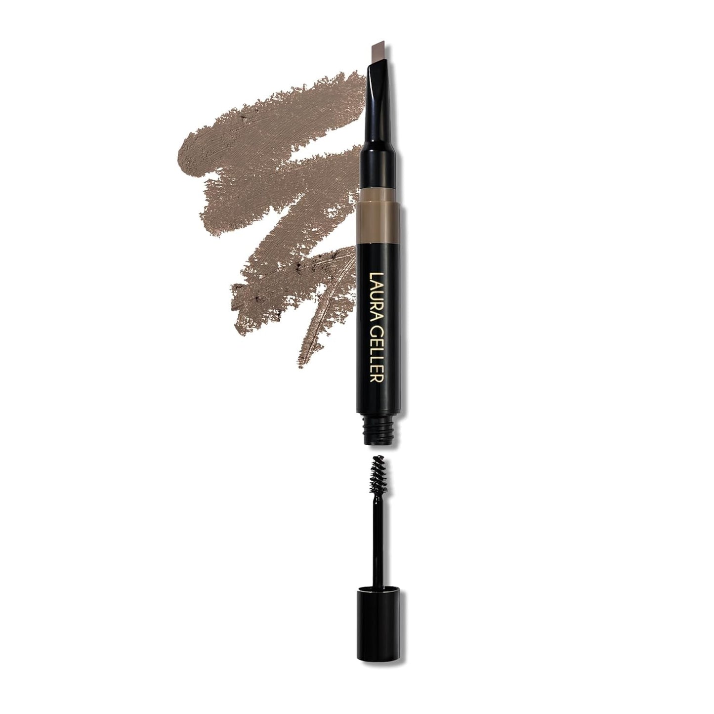 HotLAURA GELLER NEW YORK Sculpt-n-Stay 2-in-1 Waterproof Eyebrow Pencil & Brow Gel – Taupe – Fills Sparse Brows, Defines & Sets – Smudge-Proof, Long-Lasting, Natural Finish