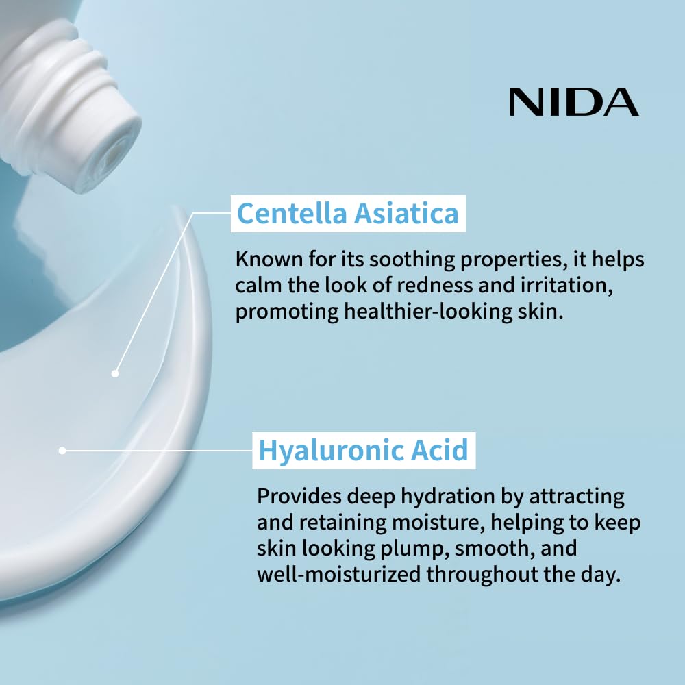 HotNIDA Youthful Formula™ Ultimate Moisturizing Cream | Centella Asiatica, Niacinamide, Hyaluronic Acid, Collagen | Wrinkles, Fine Lines, Dark Spots, Dry Skin, Redness | 3.38 fl. oz., 100ml