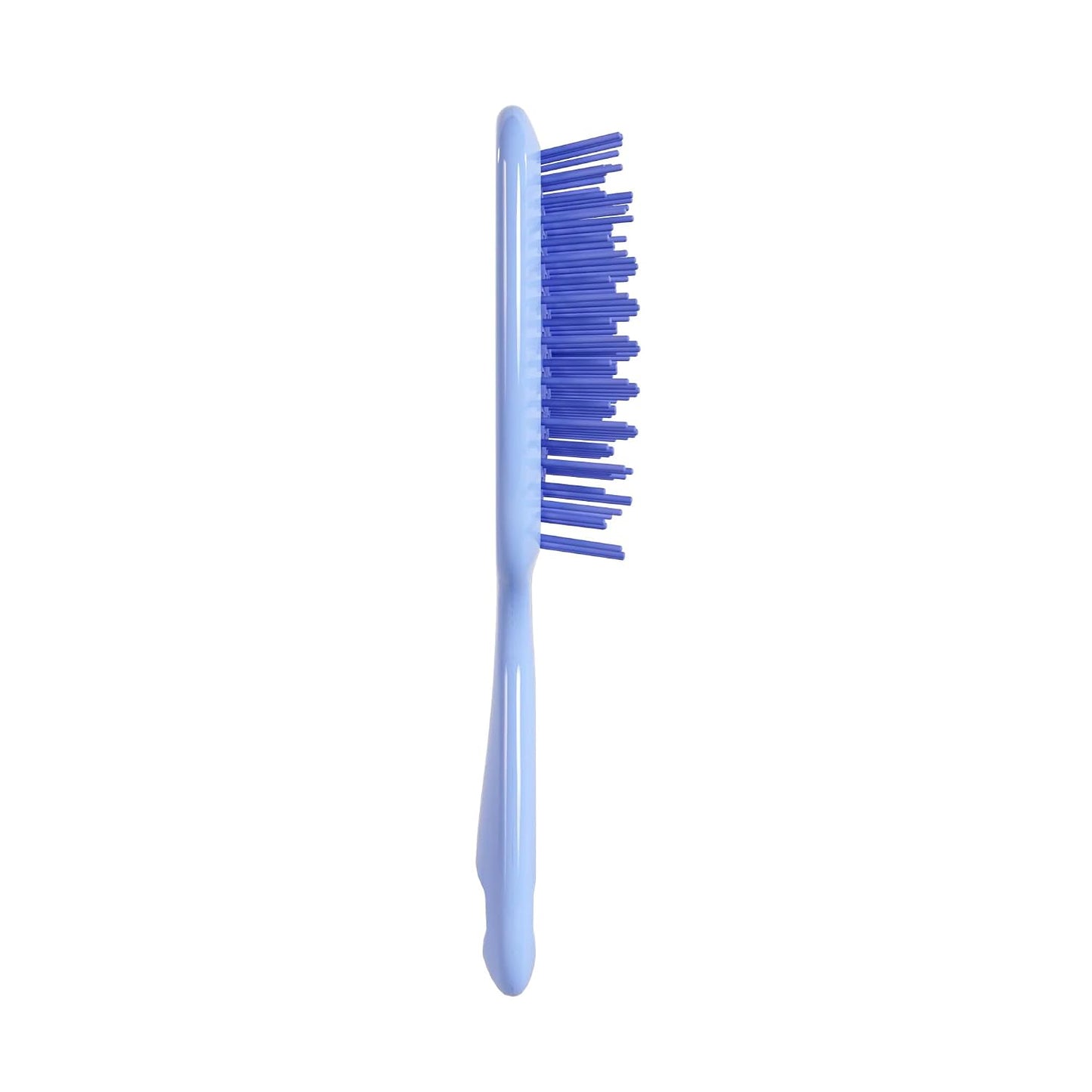 HotFHI Heat UNbrush Detangling Brush for Pain-Free Brushing on All Wet or Dry Hair Types — Durable DuoFlex Anti-Static Bristles, Lightweight Handle, Vented Hair Brush, Periwinkle Light Blue
