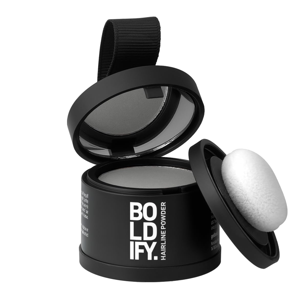 HotBOLDIFY Hairline Powder - Water-Resistant Root Touch Up Hair Color for Gray Coverage - 24-Hour Stain-Proof, Mess-Free Hair Powder for Thinning Hair (4g, Dark Brown)