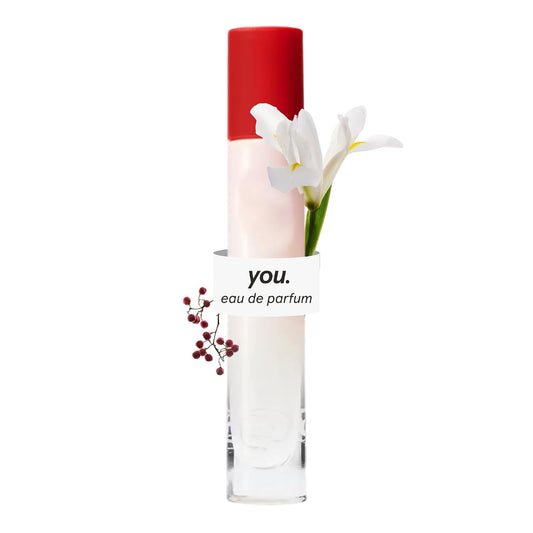 Hot Glossier You Eau de Parfum, Unisex Skin-Scent Enhancer, Travel 8 ml | Warm, Musky & Spicy, Pink Pepper, Iris & Ambrox Base Notes, Smells Different on Everyone, Layer & Mix to Match Your Mood