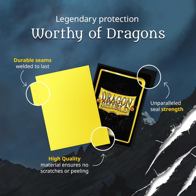 Hot Dragon Shield | Standard Size Matte Card Sleeves | 100 CT - Smooth & Tough TCG Sleeves - Compatible with Pokemon, Flesh & Blood, One Piece & Magic The Gathering | Amethyst